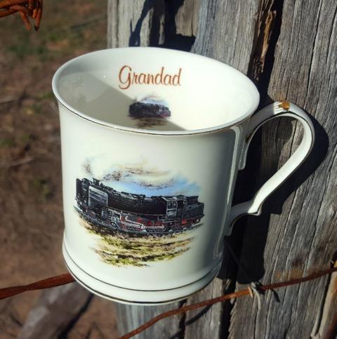 Grandad Vintage Train Tankard (Custom)